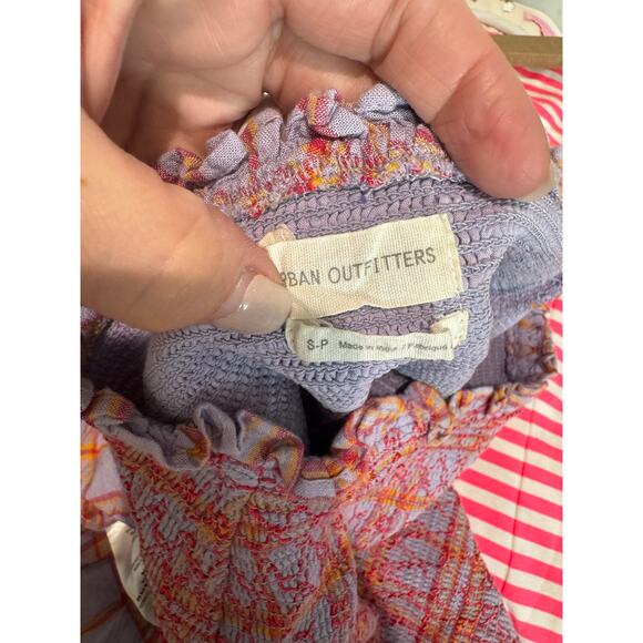 Urban Outfitters Embroidered Rosemary Smocked Mini Skirt Size‎ Small - Picture 7 of 10